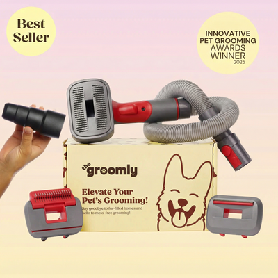THE GROOMLY 3-in-1 Vacuum brush